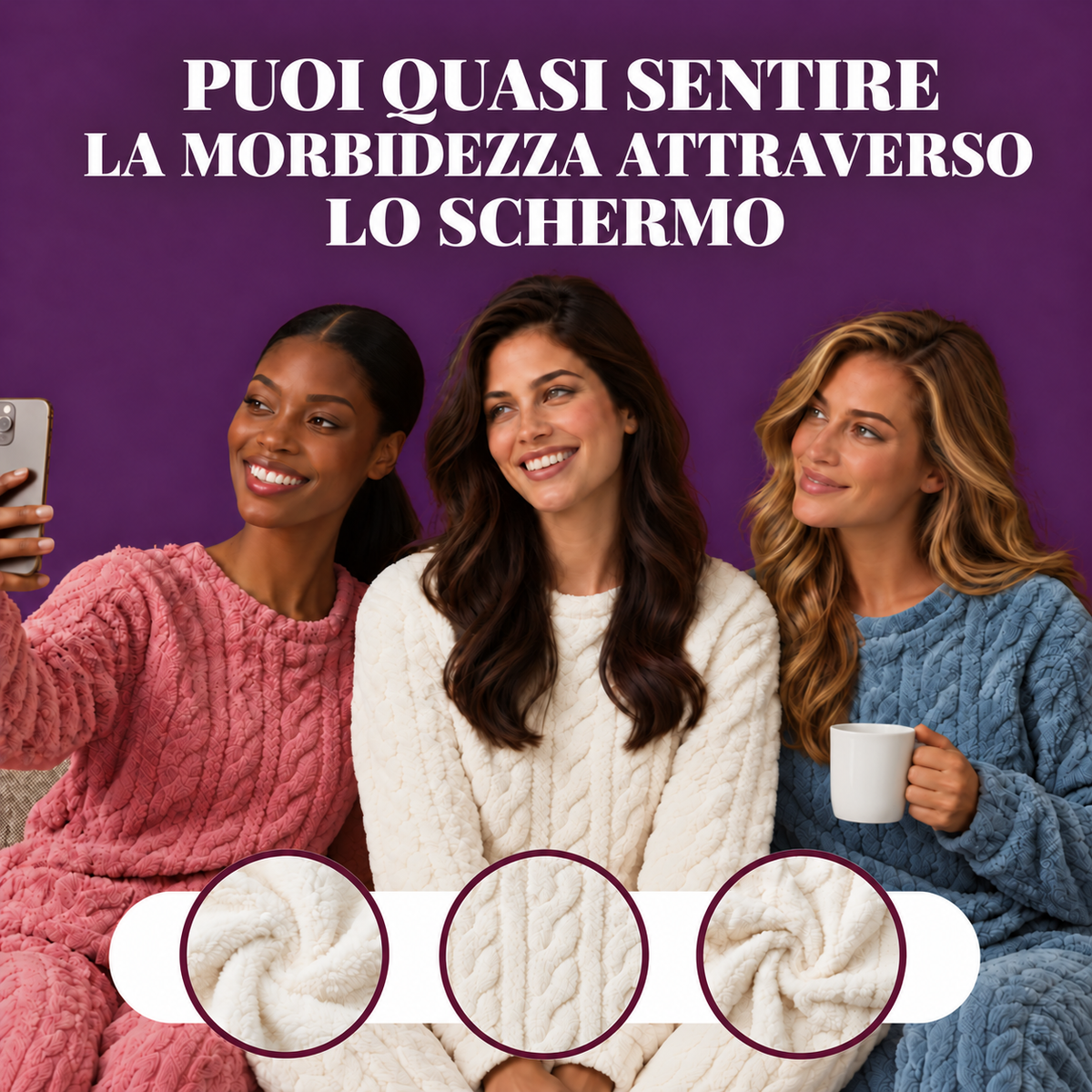 Completo da casa in pile sherpa