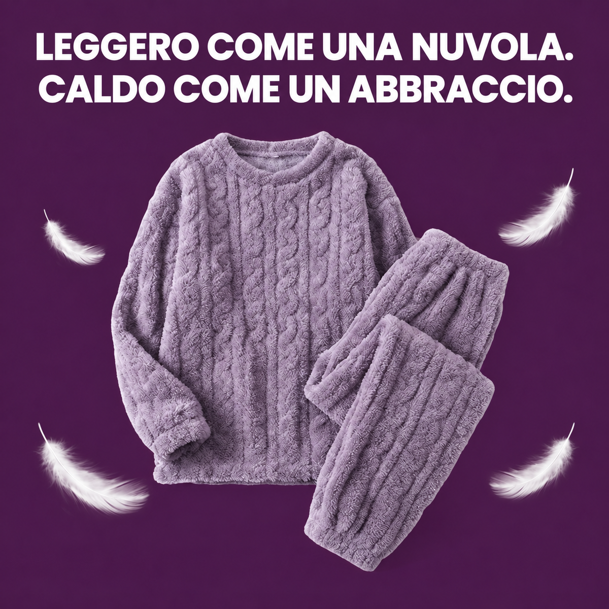 Completo da casa in pile sherpa