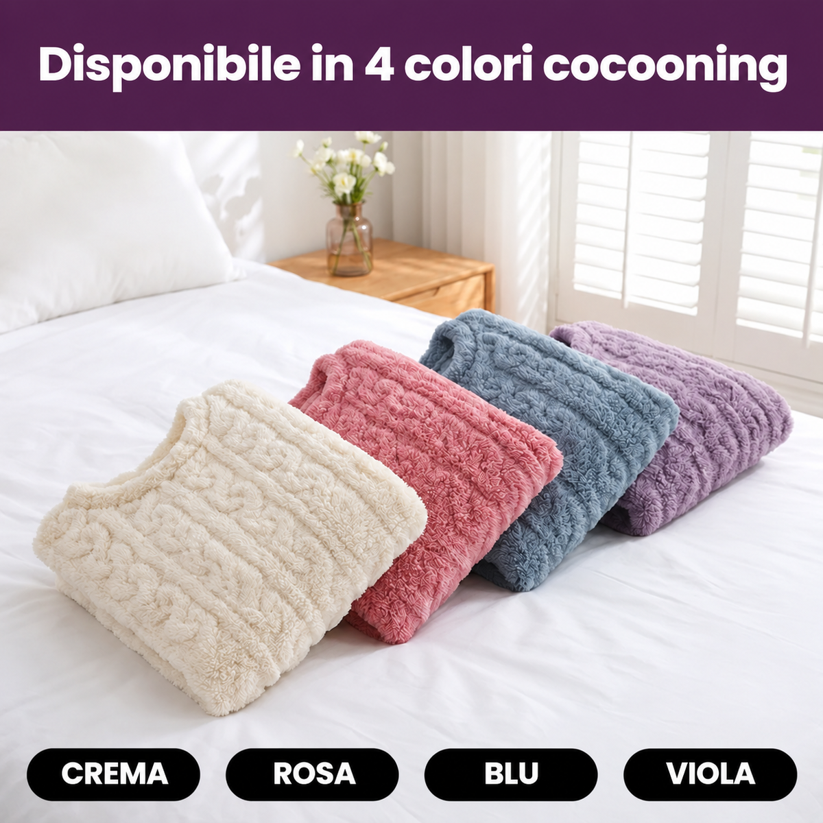 Completo da casa in pile sherpa